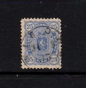 FINLAND 25p BLUE (4 Circles) Fine Used - Picture 1 of 2