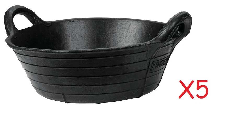 IDEAL CONFEZIONE DA 5 ProStable Flessibile Pneumatico Nero Alimentazione Gomma Salto - Alimentazione Cavallo/Pony