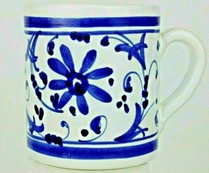 Taza de café italiana de cerámica de arcilla edición limitada número 2 de 541 pintada a mano nueva de stock - Imagen 1 de 6
