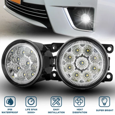 2x Drive Side Fog Light Lamp H11 Bulbs 55W Left&Right Side Auto Car Accessories - Image 1 of 4