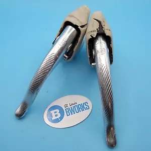 Vintage Campagnolo Non Aero Road Bike Drop Bar Brake Lever Set d7 - Picture 1 of 10