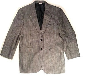 CHAQUETA BLAZER TRAJE COLECCIÓN WALL STREET 42 L HECHA EN EE. UU. - Imagen 1 de 3