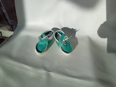 ZAPATOS MOCASINES SIN CORDONES TALLA 3-4 TALLA NIÑOS 1-2 AÑOS AZUL VERDE... Foto 1 de 4
