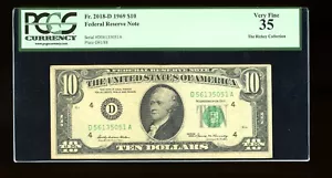 DBR 1969 $10 FRN Cleveland Fr. 2018-D PCGS 35 Serial D56135051A - Picture 1 of 2