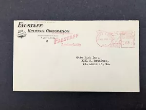 1945 FALSTAFF BEER BREWERY Envelope Cover Cachet St Louis Missouri - Picture 1 of 2
