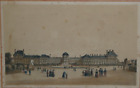Gravure couleur Château des tuileries - Par J. Jacottet et Auguste Bry -Paris