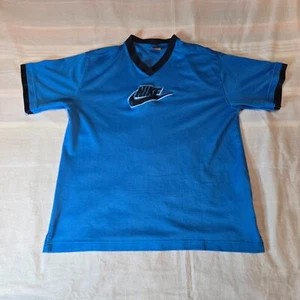 Vintage Y2K Boys Nike Embroidered Big Logo Size XL (18-20) Jersey T-Shirt - Picture 1 of 7