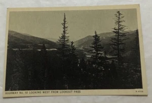 Highway 10 Looking West From Lookout Pass, Idaho. Postcard (T2) - Picture 1 of 2