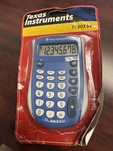Texas Instruments TI-503 SV SuperView Basic Pocket Calculator NEW & SEALED - Picture 1 of 2