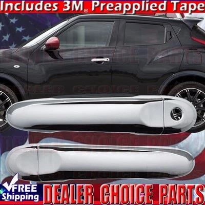 Cubiertas cromadas para manija de puerta Nissan Juke 2011 12 13 14 15 16 2017 sin llave inteligente Foto 1 de 2