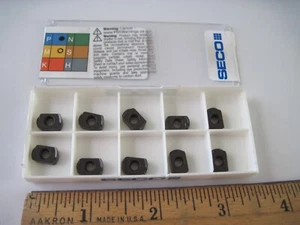 (Qty 10) Seco LOHT060310TR-M07 MP2500 Carbide Milling Inserts, TiCN 82255 - Picture 1 of 5