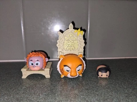 Disney Tsum Tsum Vinyl Figures Lot Jungle Book Mowgli Shere Khan  King Louie Cover