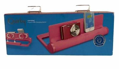 Quirky Converge 4-Port USB Charging Station PCVG3-PK01 Pink Brand New - Image 1 of 2