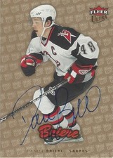 DANIEL BRIERE - Fleer Ultra 2006-07 Parallel - Buffalo Sabres Original Signed