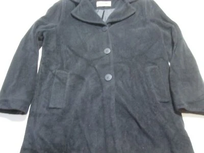 Abrigo básico negro Kristen Lake para mujer talla M Foto 1 de 4