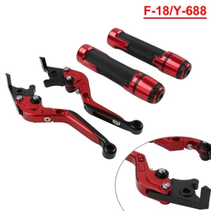 Folding Extendable Brake Clutch Lever Handlebar Grip For Honda CRF1000L CRF1100L - Picture 1 of 10