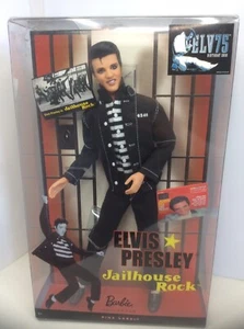 Barbie Elvis Presley In Jailhouse Rock n' Roll Doll R4156 Pink Label 2009 - Picture 1 of 6