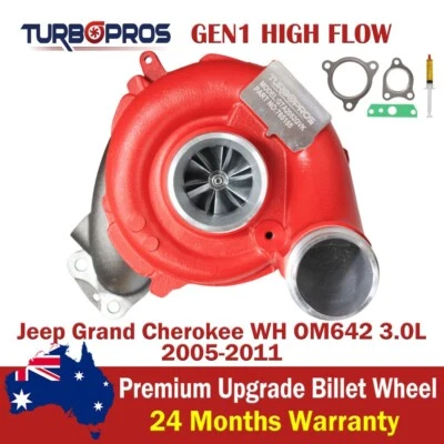 Turbo de alto flujo GEN1 sin actuador para Jeep Grand Cherokee WH OM642 3,0 L 2005-2011 Foto 1 de 4