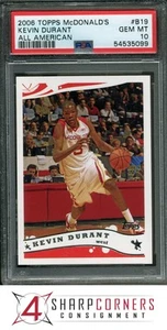 2006 TOPPS McDONALD'S ALL AMERICAN #B19 KEVIN DURANT RC PSA 10 - Picture 1 of 3