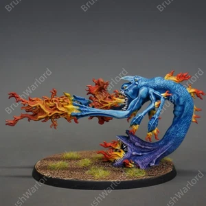 Exalted Flamer ofTzeentch Chaos Warhammer Age of Sigmar Painted Miniature model - Picture 1 of 4