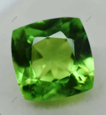 10 Ct Natural Green Peridot Cushion Cut AAA Quality Certified Loose Gemstones - Image 1 of 4