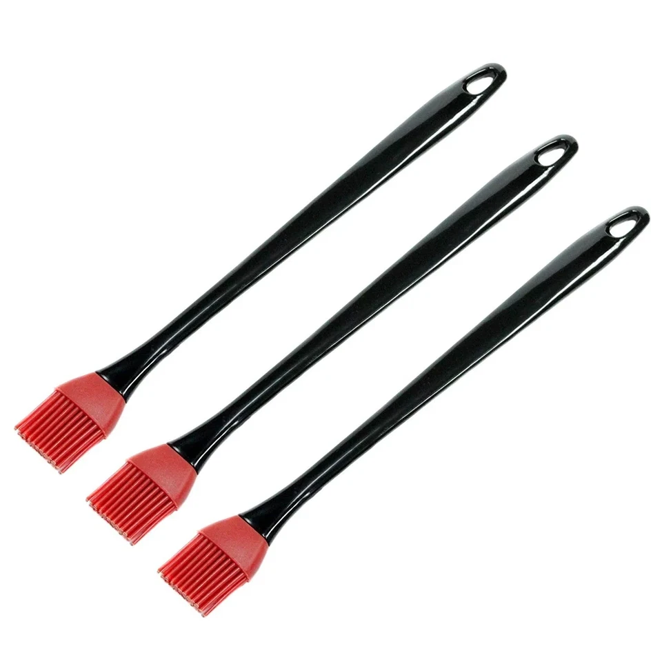 #Chef craft basting brush 13.5 inch - New #gifts - Red and Black SET OF THREE.. - Image 1 of 1