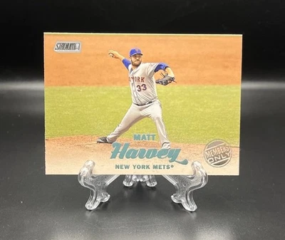 2017 TOPPS STADIUM CLUB CASE HIT MEMBERS ONLY /10 MATT HARVEY METS NO. 16 - Image 1 of 2