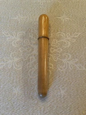 Ancien étui en bois pour thermomètre médical Vide - Photo 1/4