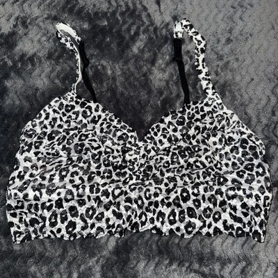 Bralette Victorias Secret 2013 rosa negro blanco estampado animal talla grande nuevo sin etiquetas Foto 1 de 4