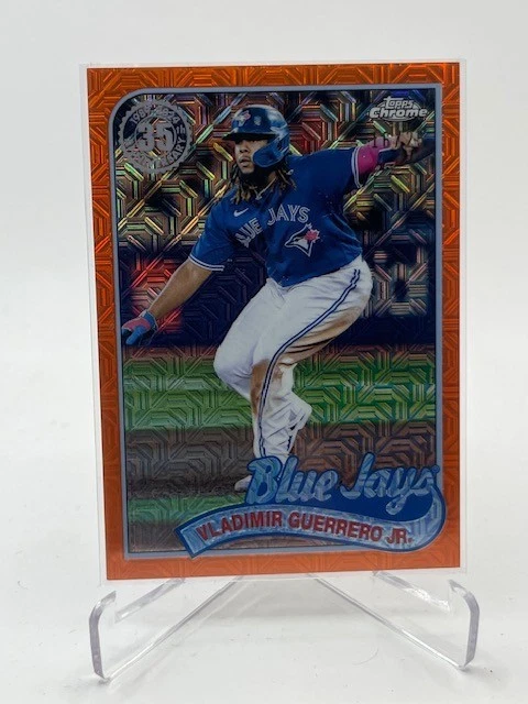 2024 TOPPS SILVER PACK CHROME VLADIMIR GUERRERO JR. ORANGE REFRACTOR #D 16/25 SP - Image 1 of 1