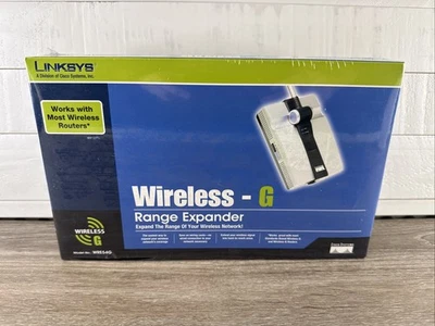 NEW LINKSYS WRE54G Range Expander Wireless-g Sealed Cisco Quick Shipping - Image 1 of 4