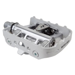 Wellgo Clipless MTB Pedals Wellgo Mtb 95b 1-side Clples Sil 9/16 - Picture 1 of 1