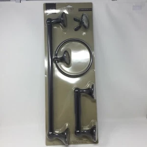 Chapter 4 Piece Bath Accessory Towel Bar Set - Oil Rubbed Bronze Finish - New - Picture 1 of 4