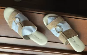 Karen Scott Women's Eanna Sandals Cork Slide Breathable Size 8 Medium - Picture 1 of 5