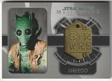 2020 Topps Star Wars Masterwork Commemorative Dog Tag Medallions / Greedo 13/99