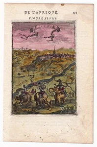 Gravure XVIIe São Salvador Congo M'banza Kongo Afrique Africa Angola 1683 - Picture 1 of 11