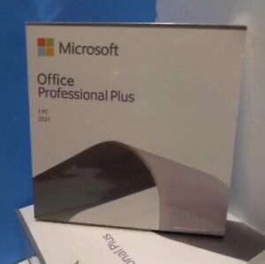 Microsoft Office 2021 Pro Professional Plus DVD & Product Key Retail package