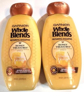 2 COUNT Set Garnier Whole Blends Honey Treasures Shampoo - Picture 1 of 3