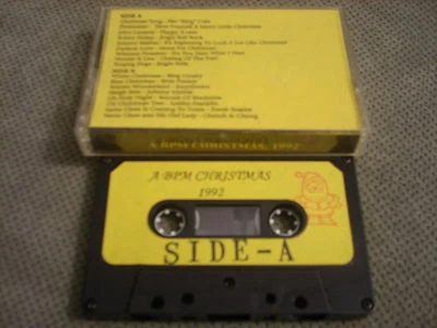 RARE PROMO BPM Christmas CASSETTE TAPE Aretha Franklin John Lennon CHEECH CHONG - Image 1 of 2