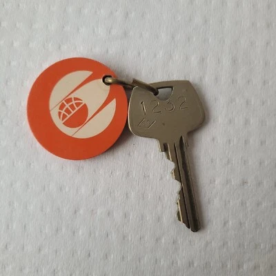 Llavero naranja vintage Motel Benson habitación hotel Portland o Oregon #1232 Foto 1 de 4