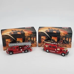 Matchbox Models Of Yesteryear YFE03 Cadillac YFE05 Mercedes Fire Wagon Ladder - Picture 1 of 24
