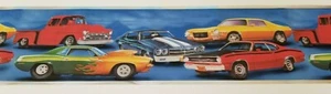 Classic Hot Rod Wallpaper Border Every Chrome Part Shines by Imperial - Picture 1 of 4
