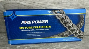 Fire Power 692-1120 Standard Motorcycle Chain, Natural 420 Pitch 120 Links - Picture 1 of 10