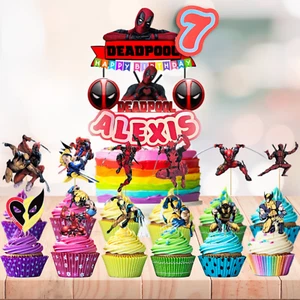 deadpool wolverine birthday party supplies favor centerpiece decoration event - Picture 1 of 27