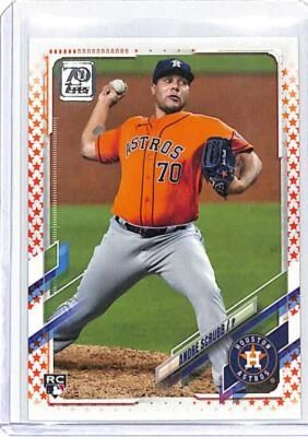 2021 Topps Orange Stars #384 Andre Scrubb RC Rookie Houston Astros /99  ID:18406 - Image 1 of 2