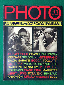 PHOTO n.74 Agosto 1981 (ITA) Foto celebri CRAXI GUTTUSO MAGRITTE URSULA ANDRESS
