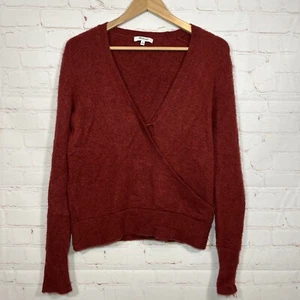 Suéter Madewell para mujer talla mediana granate mezcla de lana alpaca envoltura sintética - Imagen 1 de 10