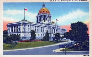 State Capitol St. Paul Minnesota Postcard St. Paul Minn to Minn 1952 Posted - Picture 1 of 2