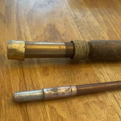 Silaflex Fly Rod Butt/seat With 2/3 Of Fly Rod Pieces (not Original)  - Image 1 of 4