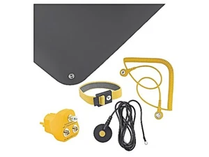 9-366-A Tisch arbeitsplatz set ESD L: 610mm W: 450mm Thk: 1,5mm schwarz BERNSTEI - Picture 1 of 1